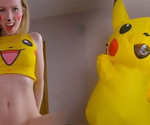 Pikachu teen used her riding..